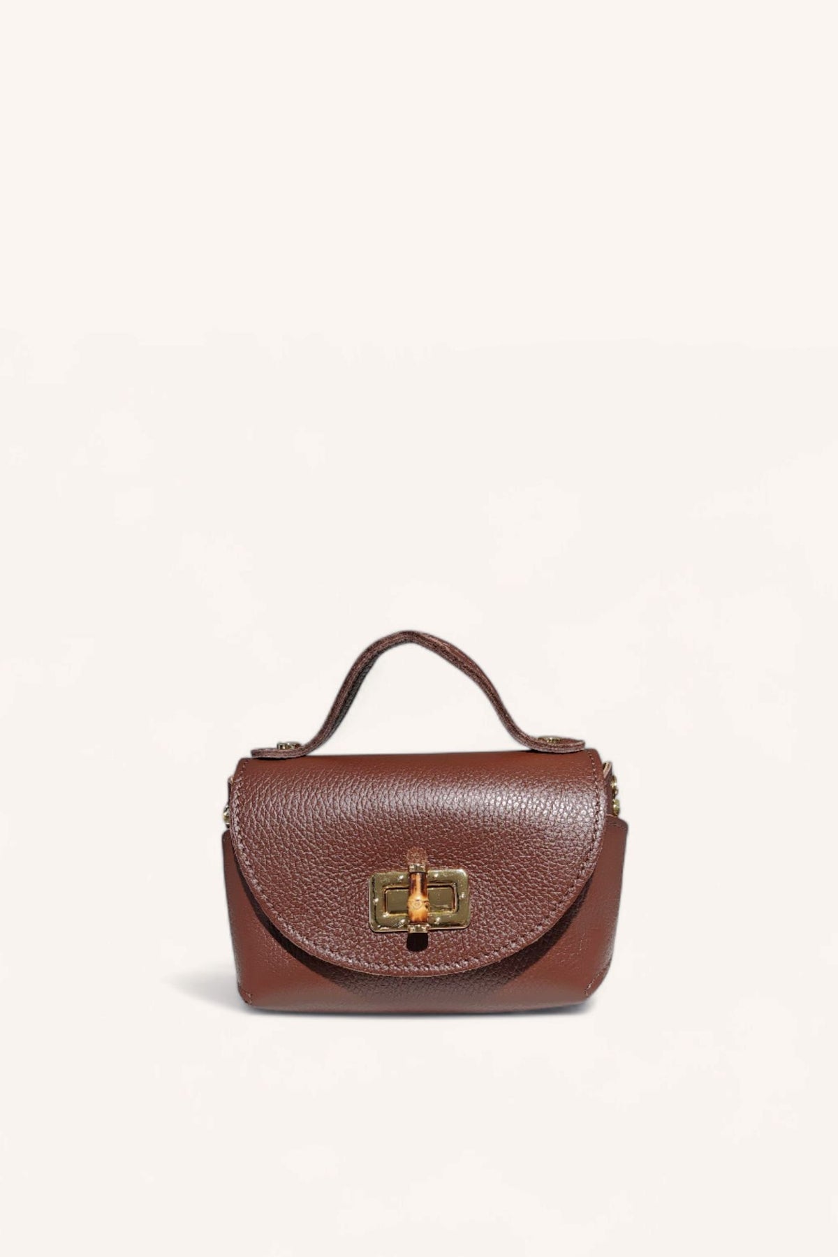 BM369 Mocha Leather Crossbody Bag