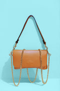 BM629 Camel Leather Crossbody Bag
