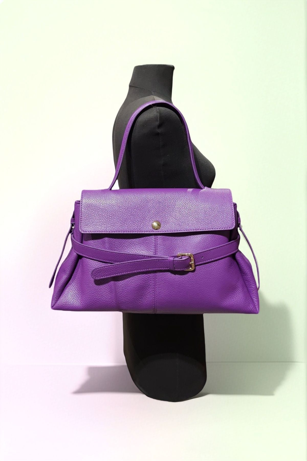 BM247 Purple Top Handle Bag