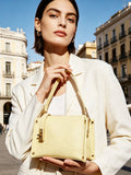 BM053 Light Yellow Leather Shoulder Bag