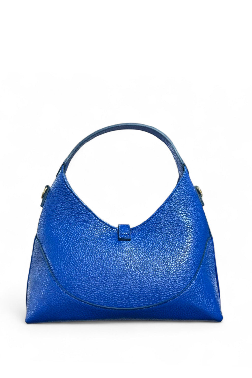BM229 Royal Blue Leather Hobo Bag