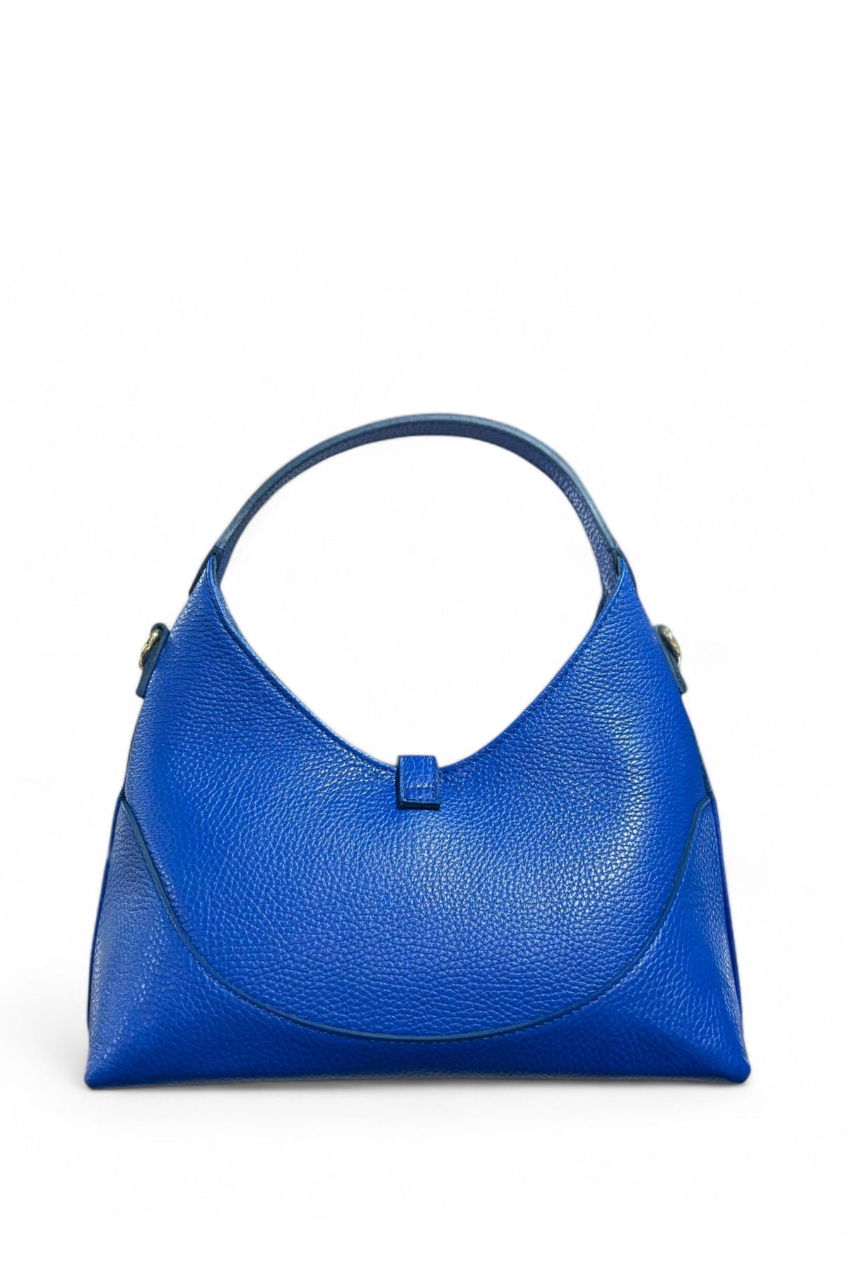 BM229 Royal Blue Leather Hobo Bag