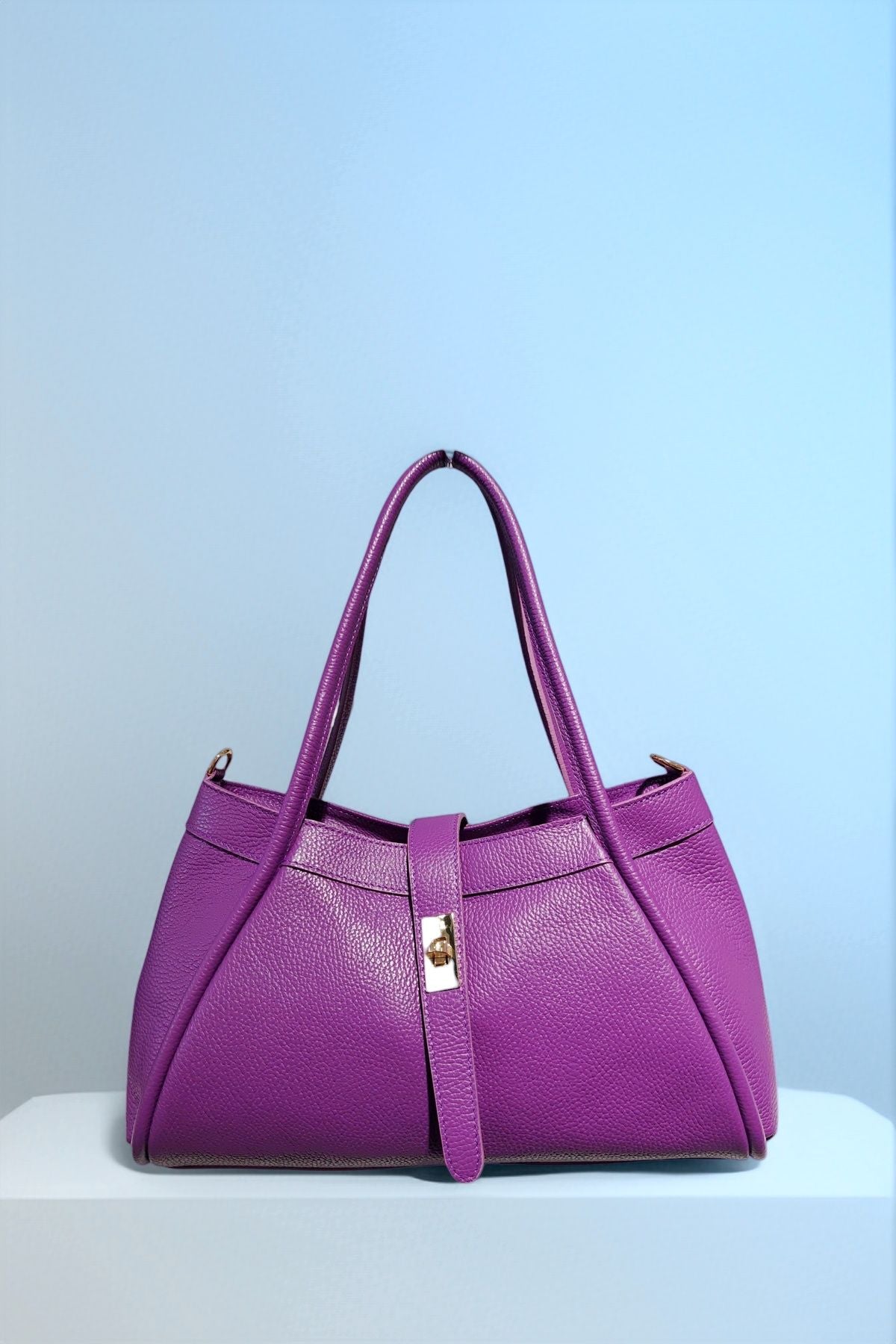 BM138 Purple Top Handle Bag