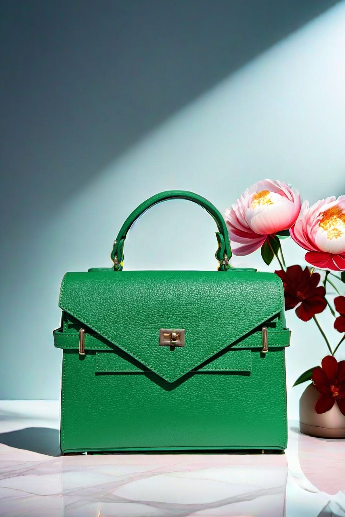 BM280 Green Top Handle Bag