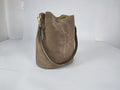 DM028 Taupe Suede Bucket Bag