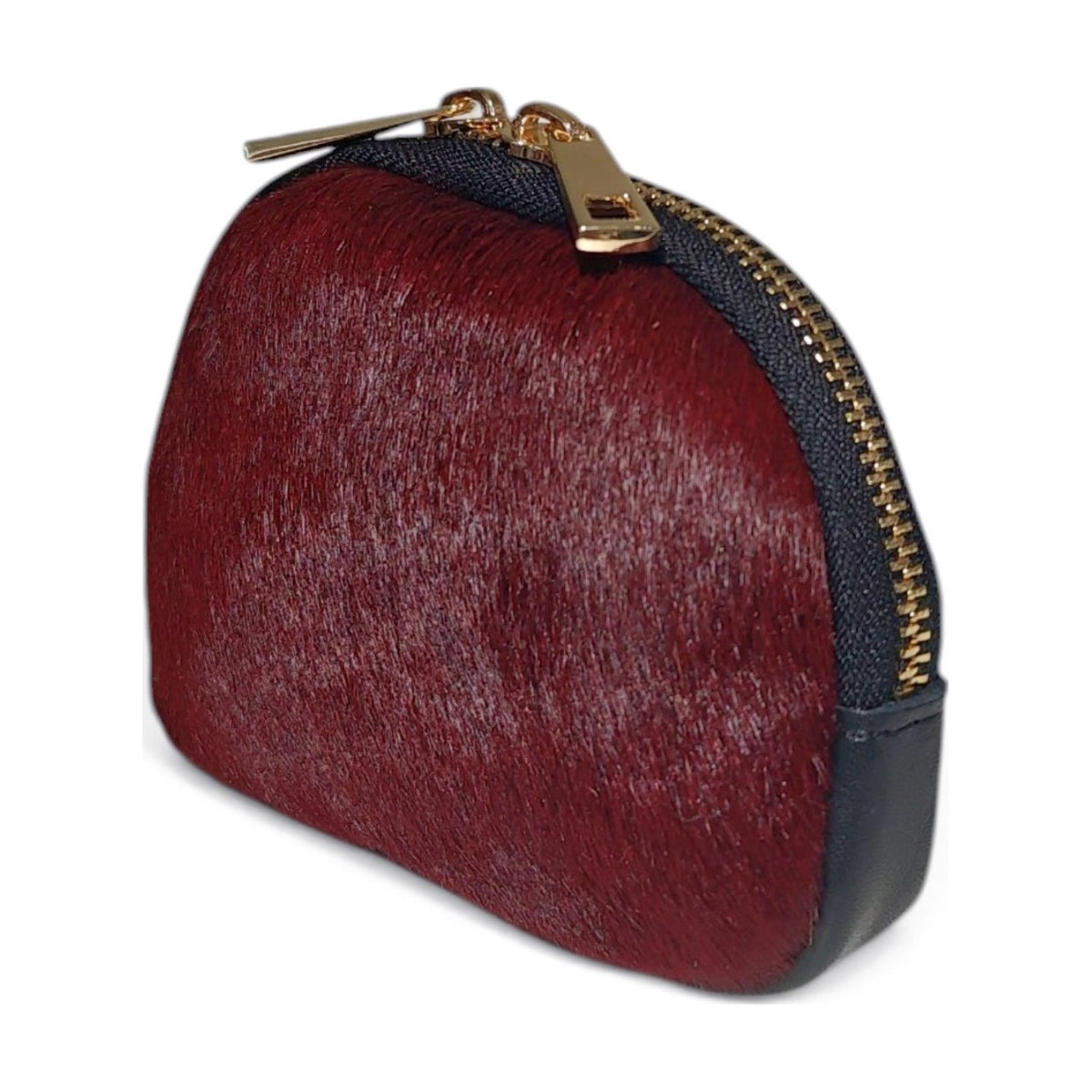 BM921 Plum Pony Hair Coin Pouch