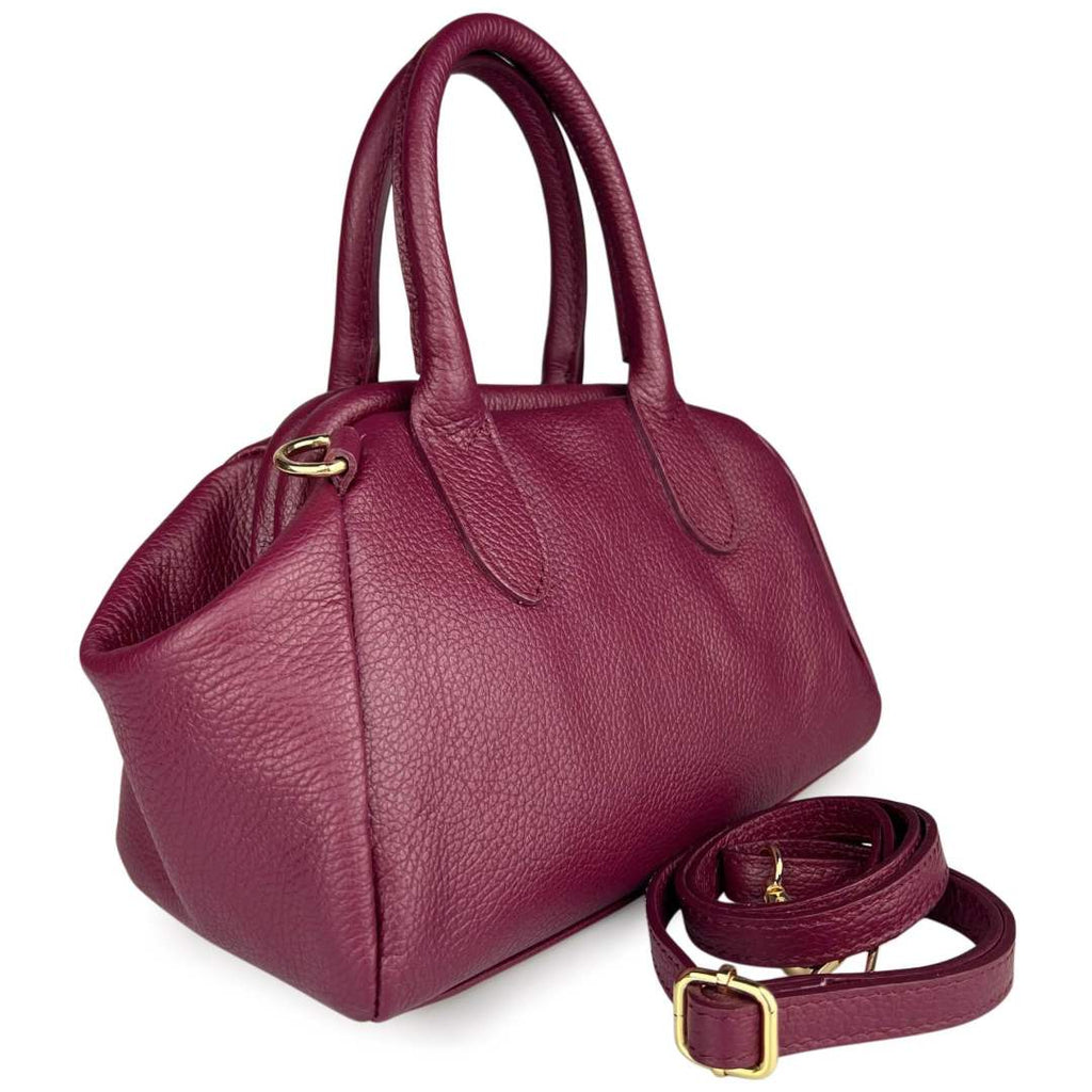 Mi225 Burgundy Snap-Closure Bag