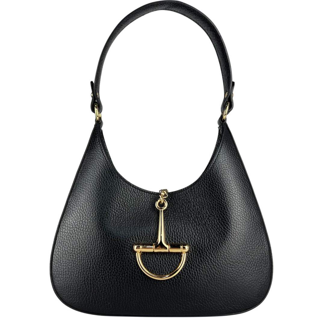 Mi120 Black Structured Accent Bag