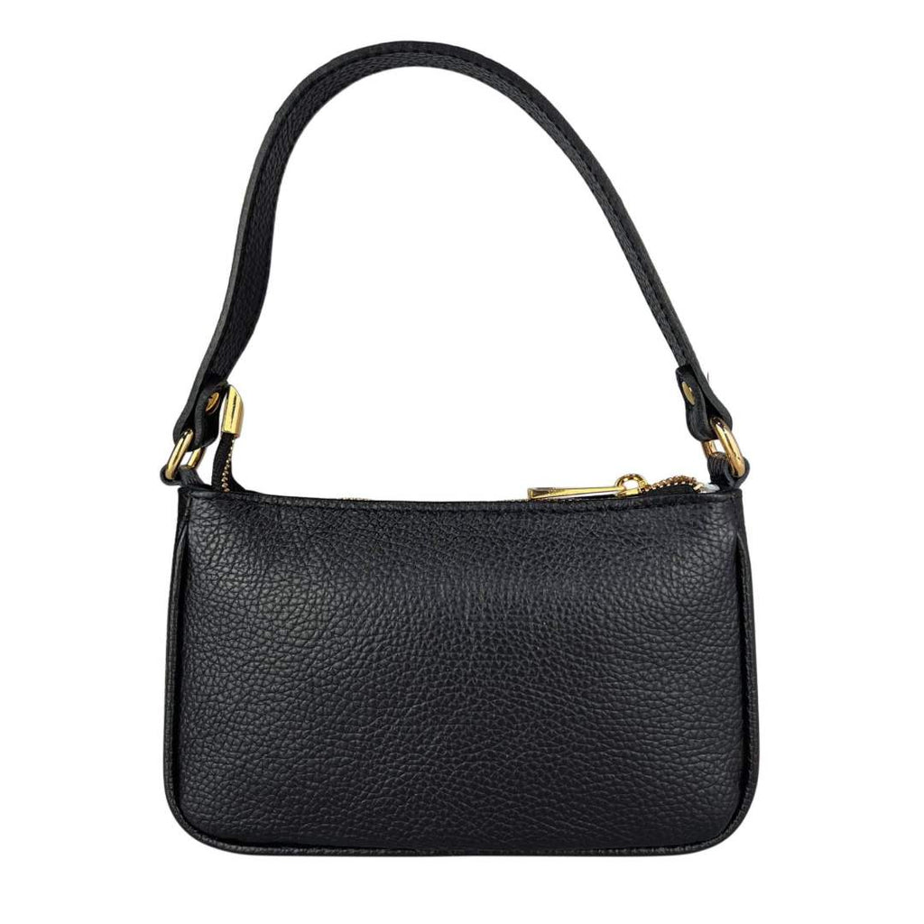 Mi093 Black Woven Mini Baguette