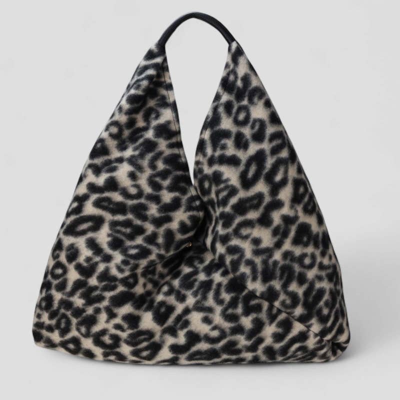 MESL Italian Noir Safari Luxe Handbag w/ Leather Handle