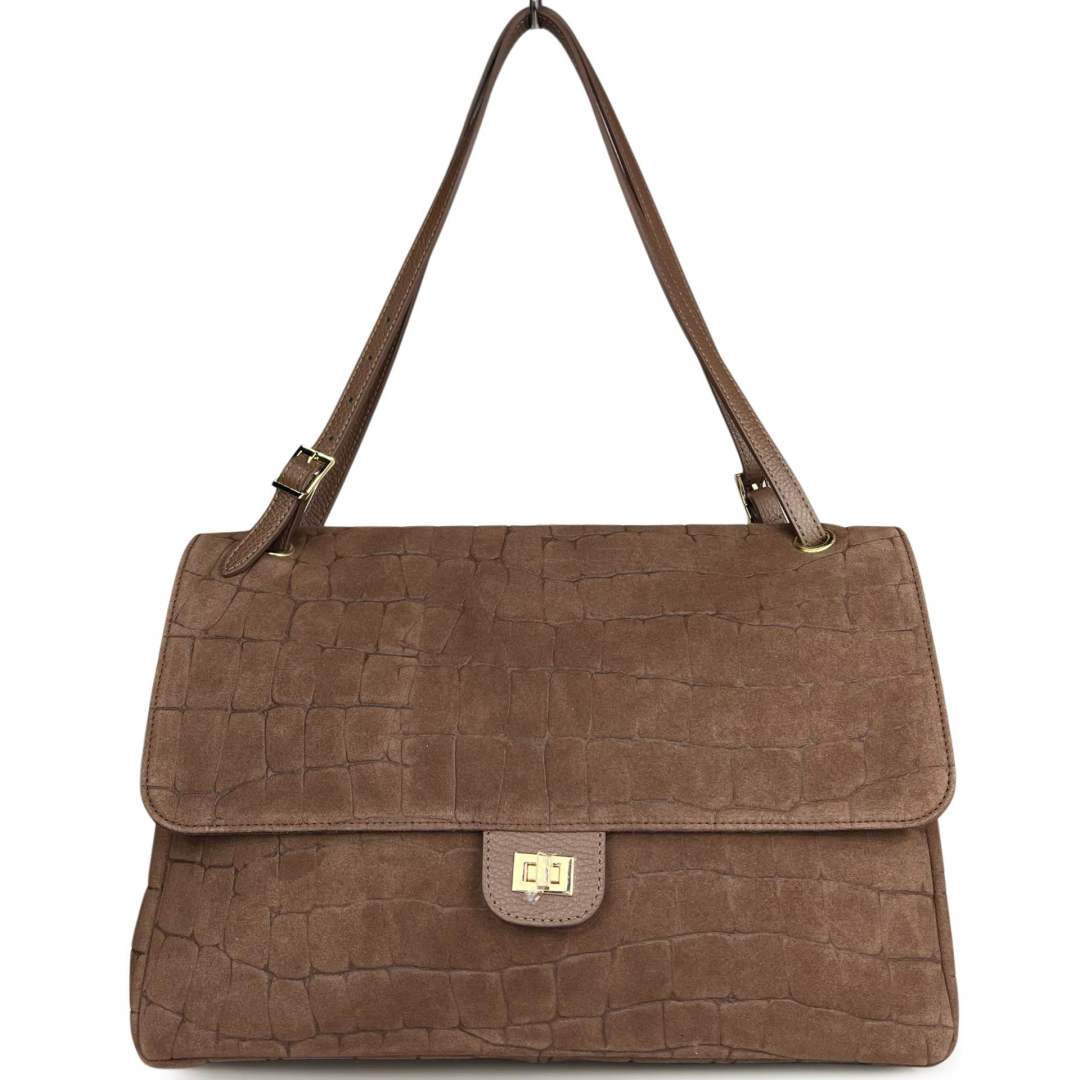Mi280 Mocha Flap Bag