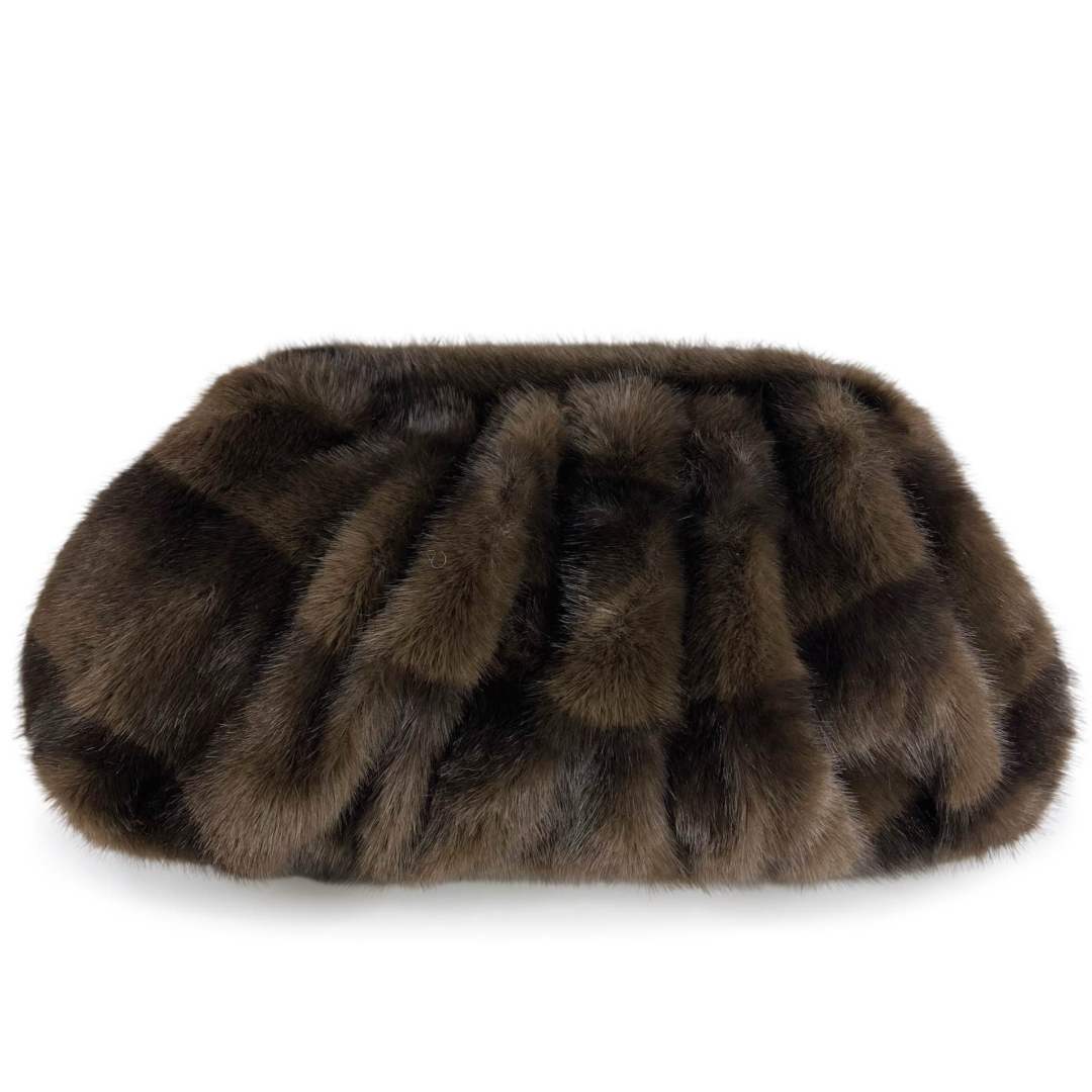 Mi287 Dark Brown Clutch Bag