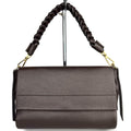 Mi193 Dark Brown 3-Compartment Flap Bag