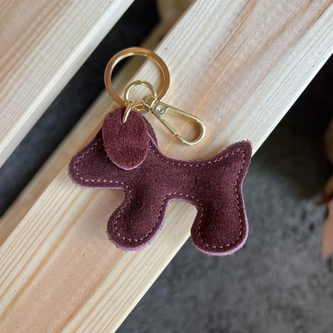 Mi385 Burgundy Suede Bag