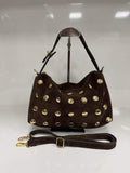 St083 Dark Brown Top Handle Bag