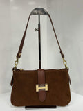 St034 Brown Hope Suede Bag
