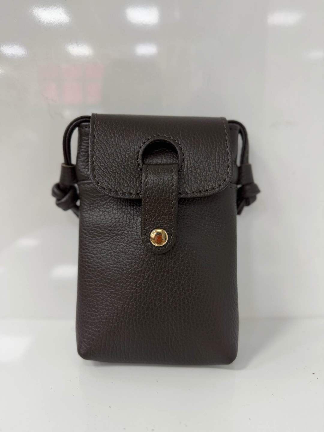 St024 Dark Brown Phone Crossbody Pouch