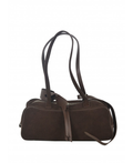 IBCCHBR Italian Chocolate Brown Suede East-West Box Bag