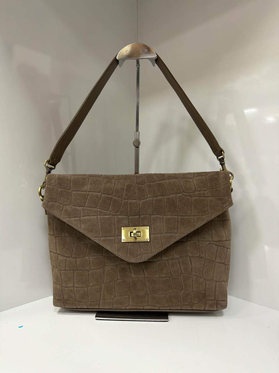 St061 Taupe Shoulder Bag