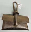 CHBETTYBR  Metallic Bronze Dressy Leather Crossbody Bag