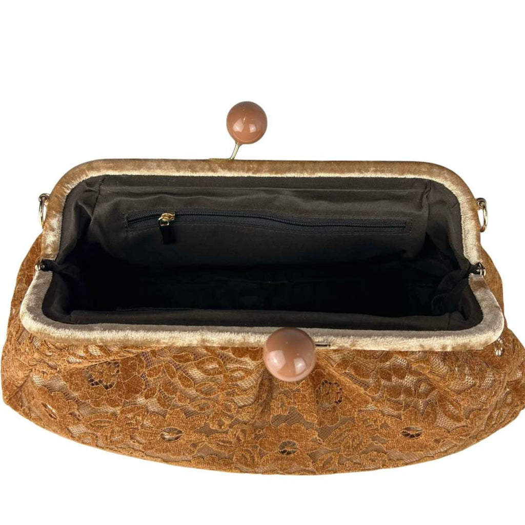 Mi286 Tan Clutch Bag