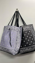 OF38 Italian Bandana Leather Tote Bag JIJOU CAPRI
