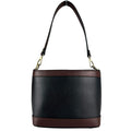 Mi180 Black Two-Tone Shoulder Bag