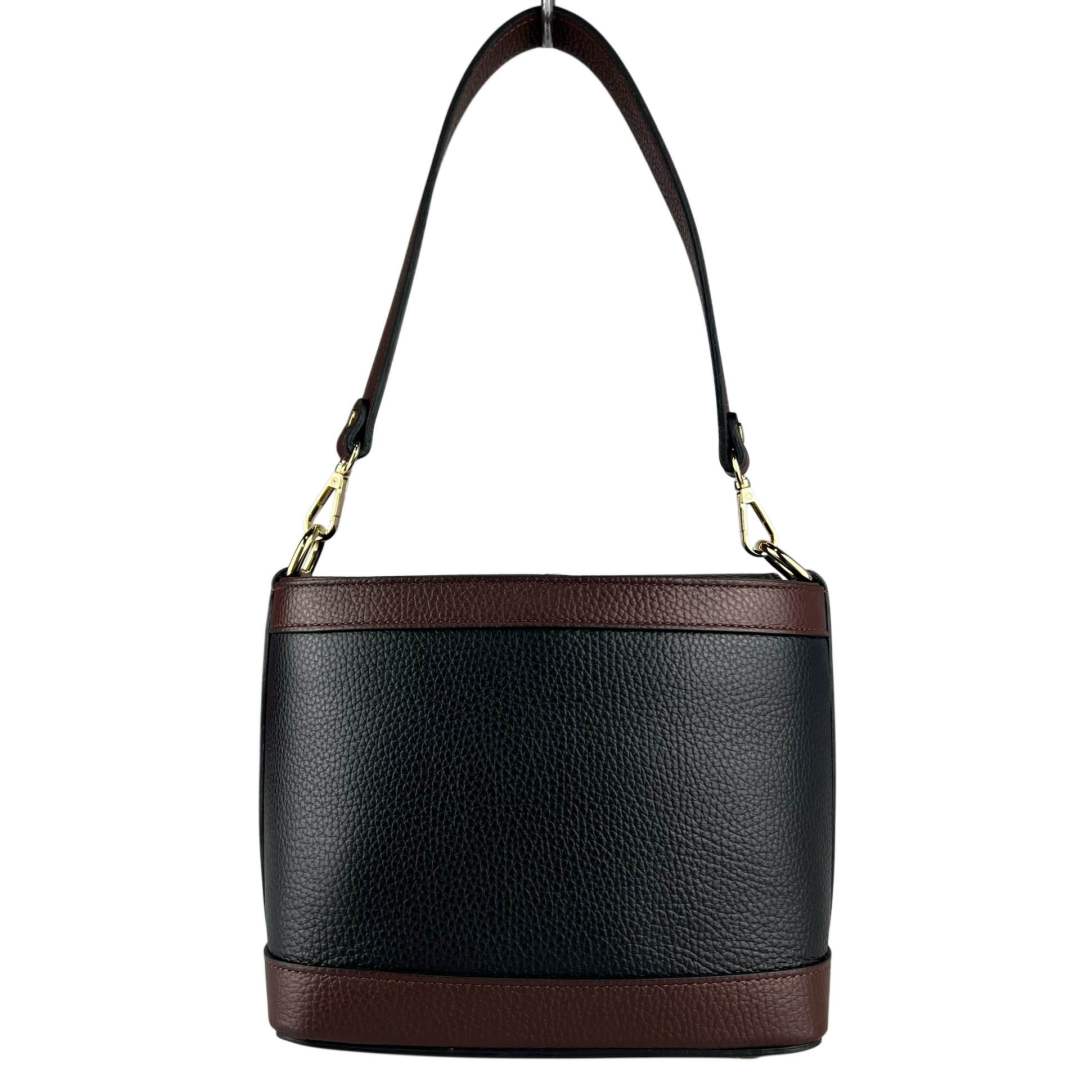 Mi180 Black Two-Tone Shoulder Bag