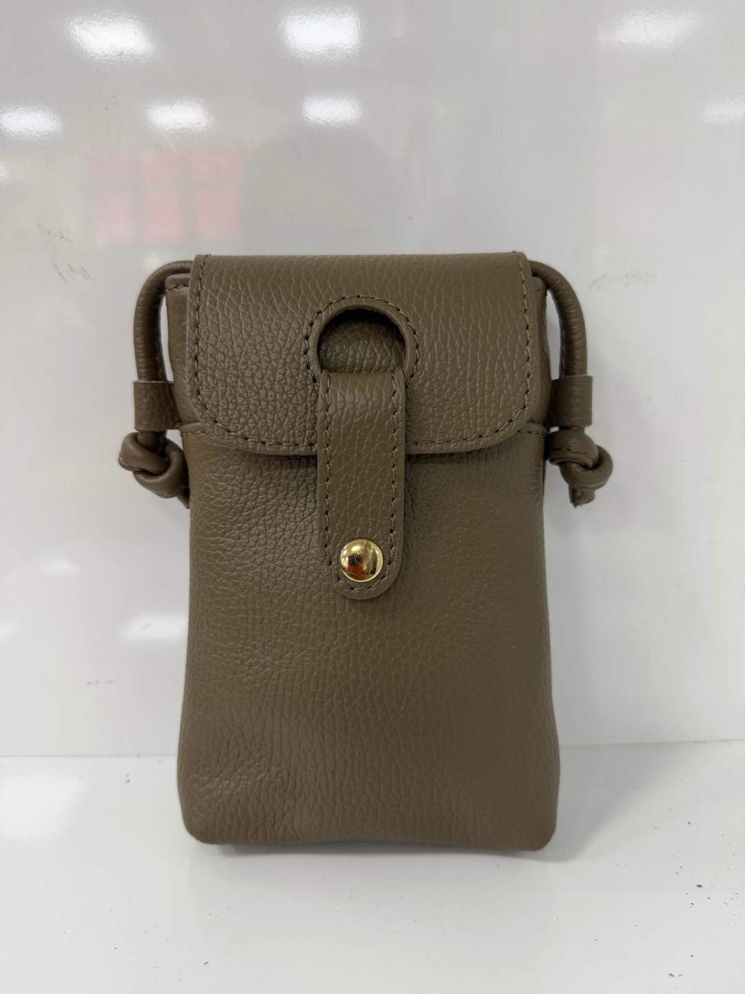 St023 Taupe Phone Crossbody Pouch