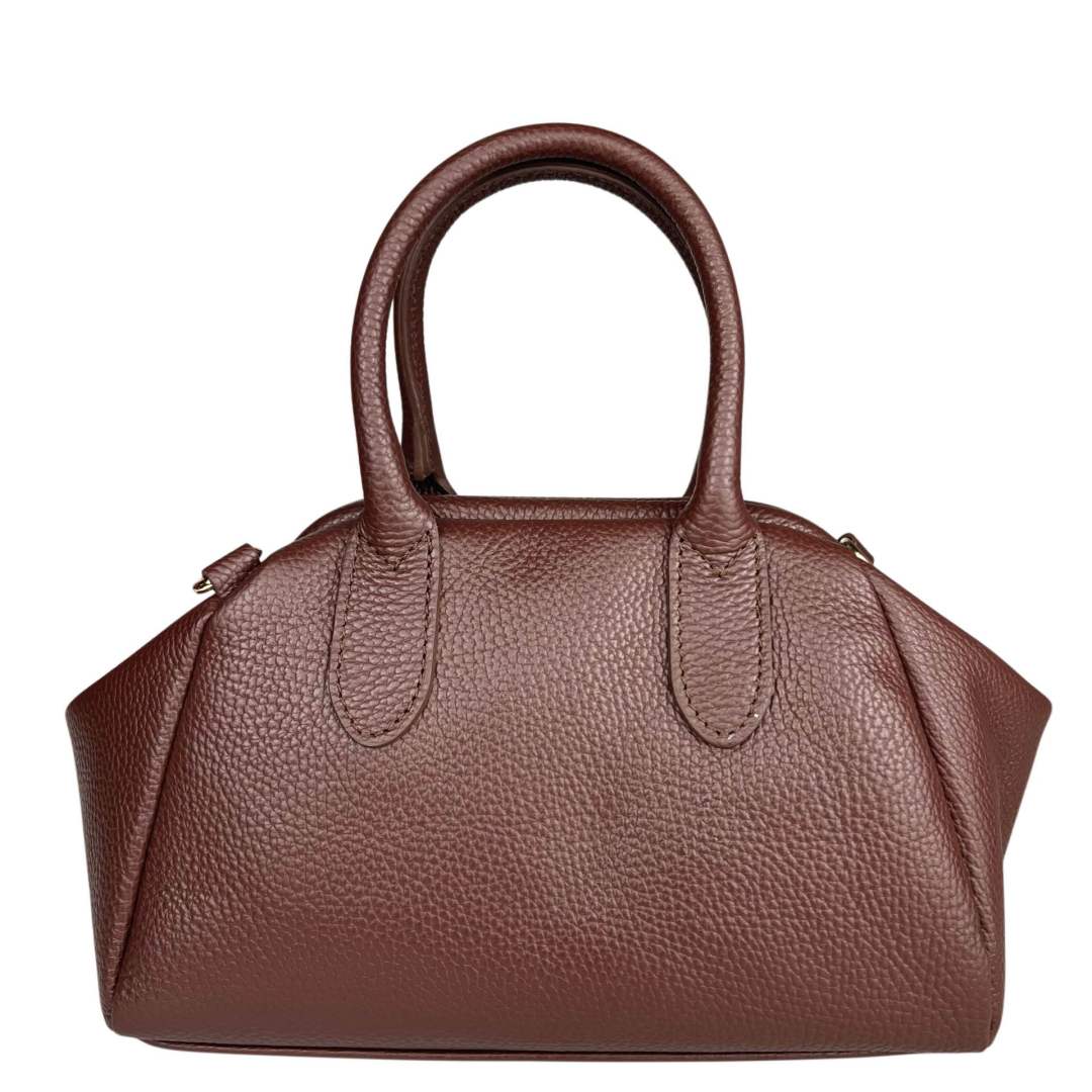Mi227 Mocha Snap-Closure Bag