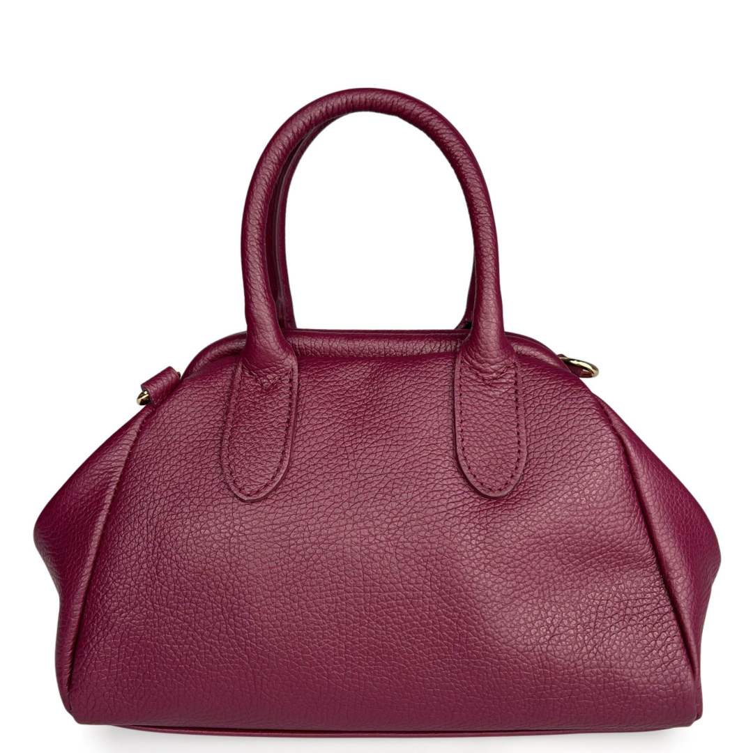 Mi225 Burgundy Snap-Closure Bag