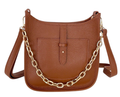 ITHECA Italian Chic Brown Leather Crossbody Bag JIJOU CAPRI