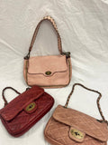 OF278 Italian Vintage Leather Clutch bag JIJOU CAPRI