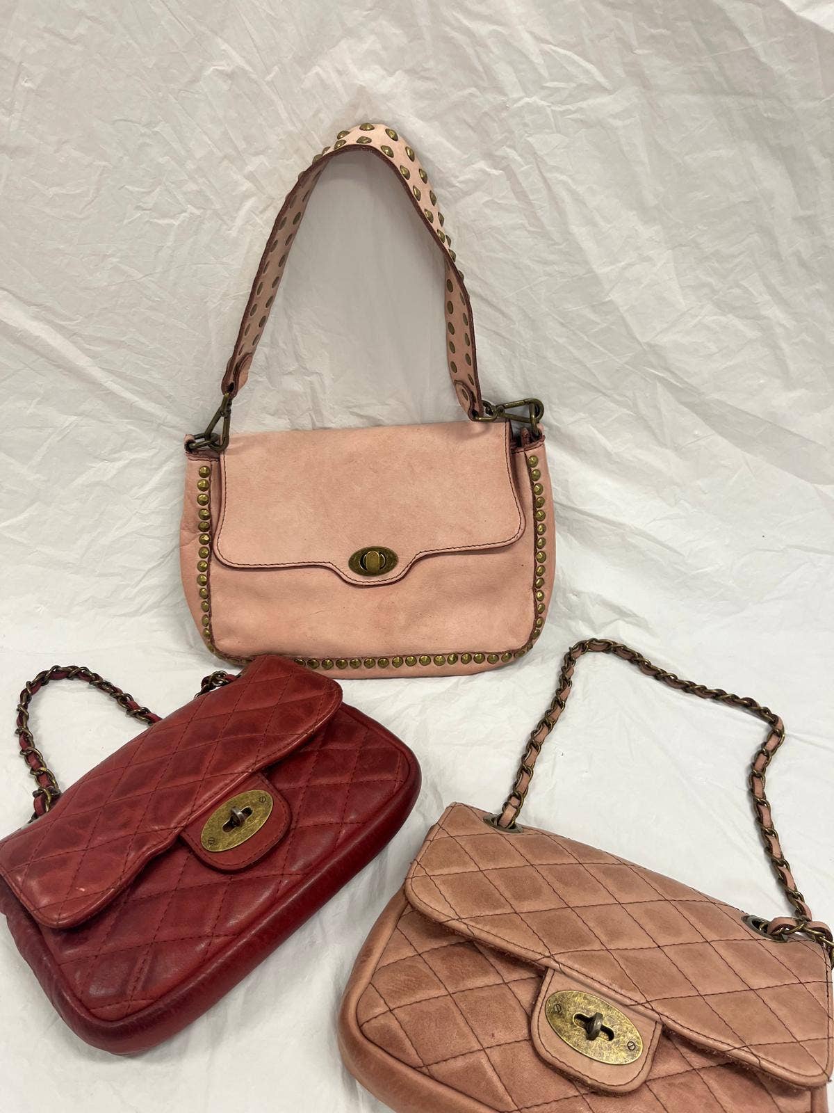 OF278 Italian Vintage Leather Clutch bag JIJOU CAPRI