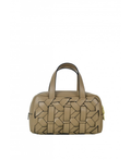 IBLWCBE Italian Beige Cassette Handbag w/ Oversized Woven
