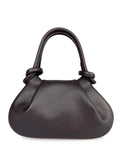 Mi181 Dark Brown Knotted-Handle Bag