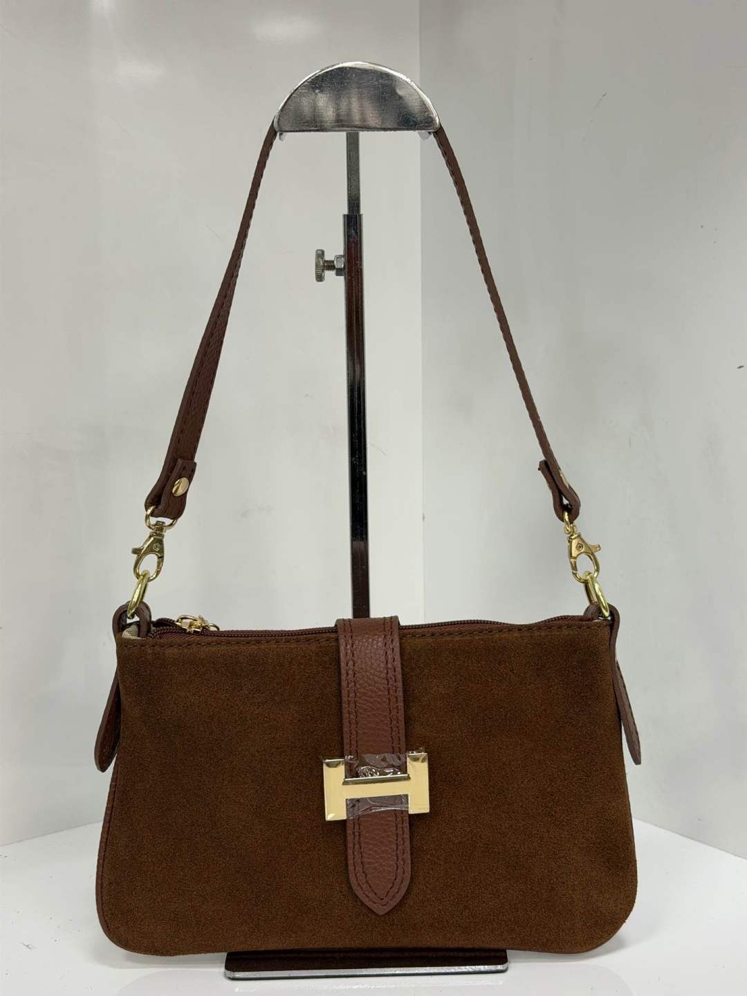 St038 Tan Hope Suede Bag