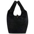 Mi125 Black Suede Pouch Tote