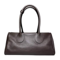 MI626 Dark Brown Leather Bauletto Shoulder Bag