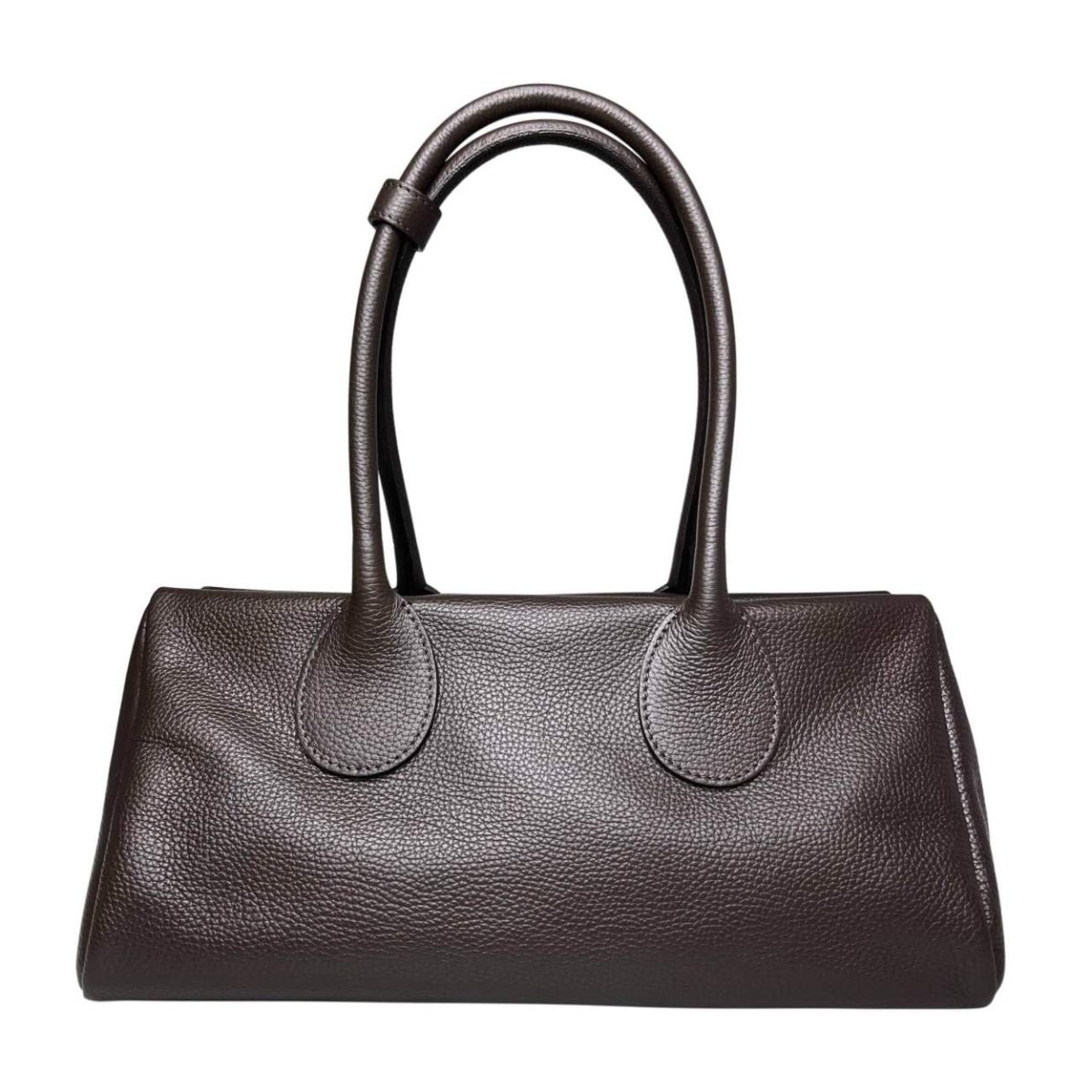 MI626 Dark Brown Leather Bauletto Shoulder Bag
