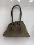 ST139 Taupe Suede Shoulder Bag