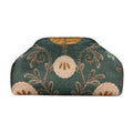 MI656 Forest Green Botanical Print Clutch Bag