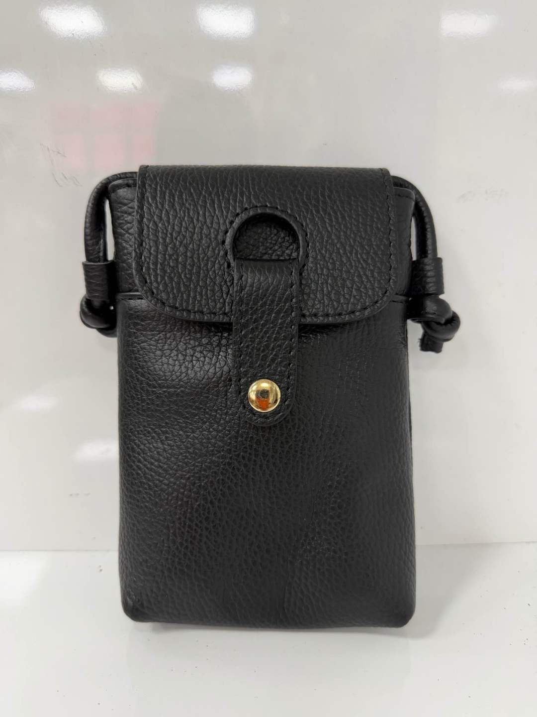 St025 Black Phone Crossbody Pouch