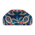 MI648 Blue Paisley Print Clutch Bag