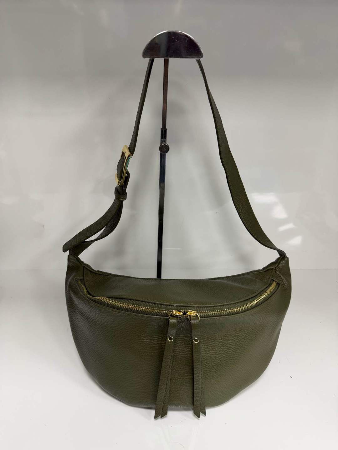 St065 Olive Green Pouch Bag