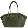 MI491 Olive Suede Shopper Bag