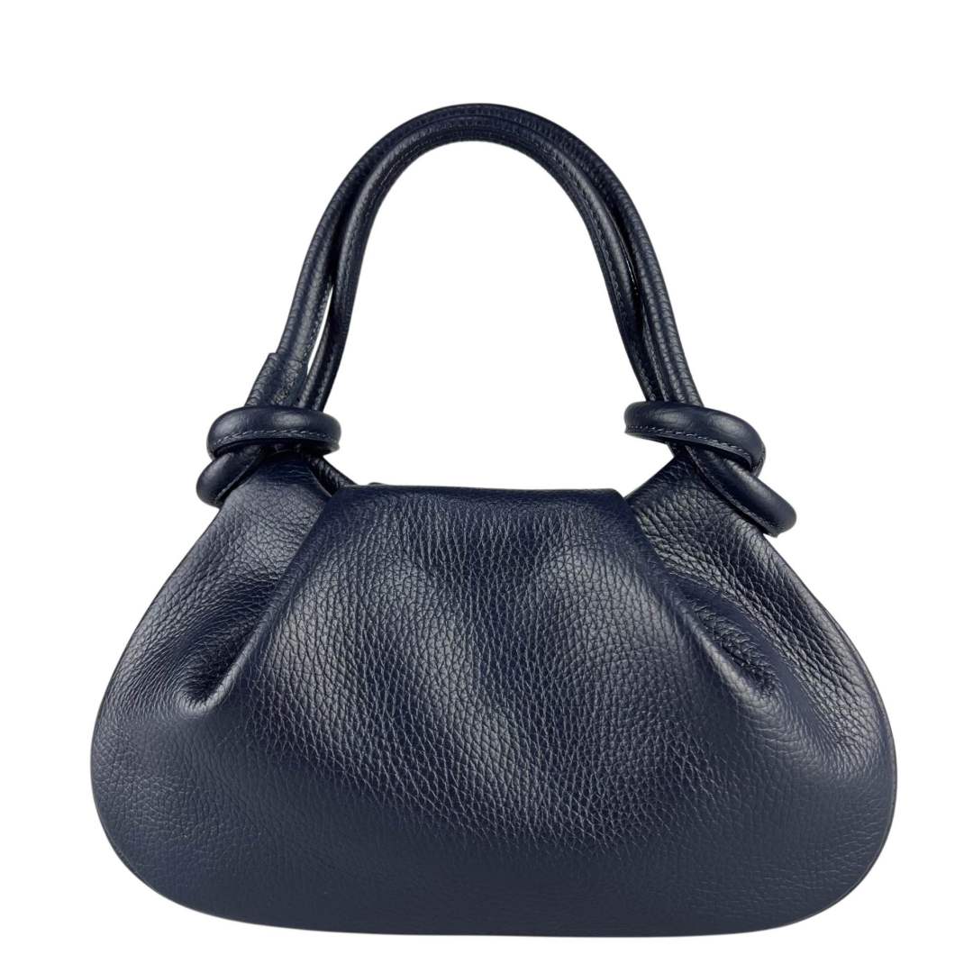 Mi186 Blue Knotted-Handle Bag
