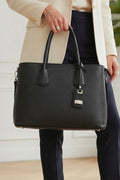 ZZ043 Black Grained Leather Work Bag