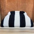 Mi068 Beige/Black Striped Pochette