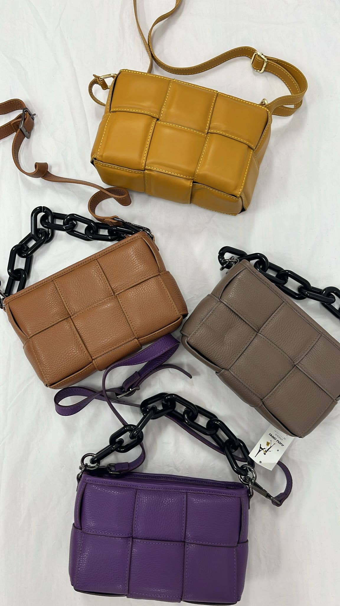 OF820 Italian Leather Crossbody Bag JIJOU CAPRI